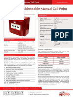 PP2454 Waterproof Addressable Manual Call Point Datasheet