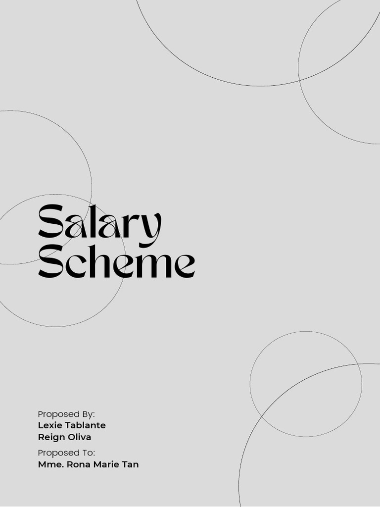 Proposed Teacher Salary Scheme Pdf Teachers Cognitive Science