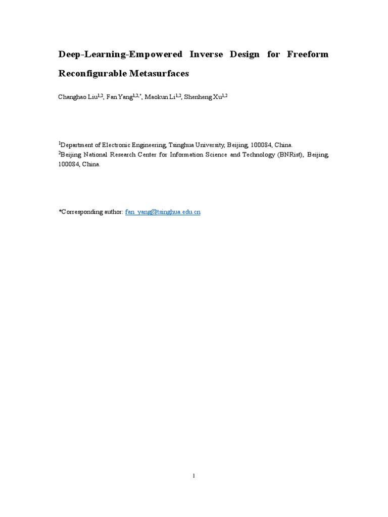 Deep learning empowered inverse design for freeform reconfigurable