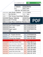 IC Printable Emergency Contact List 9292 - PDF