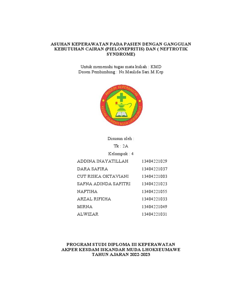 Asuhan Keperawatan Pada Pasien Dengan Gangguan Kebutuhan Cairan Pdf