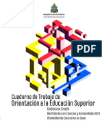 Cuaderno de Trabajo Orientacion A La Educación Superior S