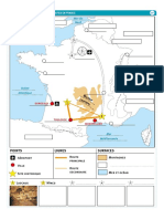 Mer Du Nord: La Carte de L'Itinéraire Des Touristes en France