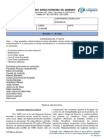 2º Ano - Exercícios de Recuperação 1 - 2022 - Gabarito