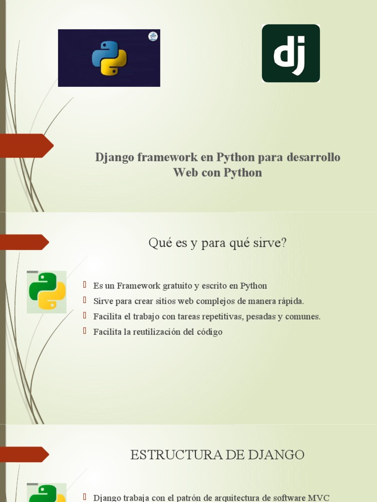 Estructura y uso de Django en Python | PDF | Interfaz de línea de ...