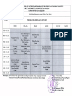 Jadwal Perkuliahan Program Matrikulasi (Genap TA 2022-2023)