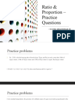Ratio & Proportion - Practice Questions
