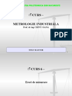 Metrologie Industriala Curs 6