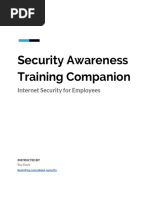 Security Awareness Training Internet Security For Employees Course Companion