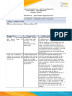 Discusión Argumentada