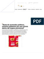 "Basta de Acomodos Políticos, Nosotros Peleamos Por Una Carrera Dentro Del Órgano Previsional - El Diario Nuevo Dia