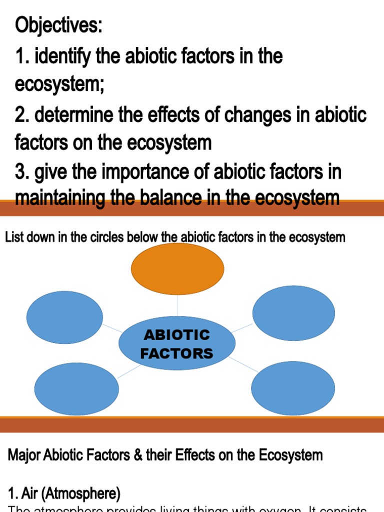 Abiotics Factors | PDF | Atmosphere Of Earth | Ecosystem