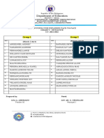 Final Groupings