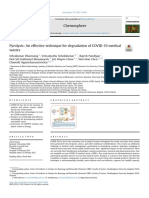 Pyrolysis An Effective Technique For Degradation of COVID 19 Medical Waste