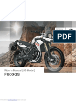 BMW MANUAL F 800 Gs