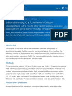 Editor's Summary, Q & A, Reviewer's Critique - American Journal of Orthodontics 