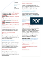 Morfossintaxe - Funções sintáticas das classes de palavras