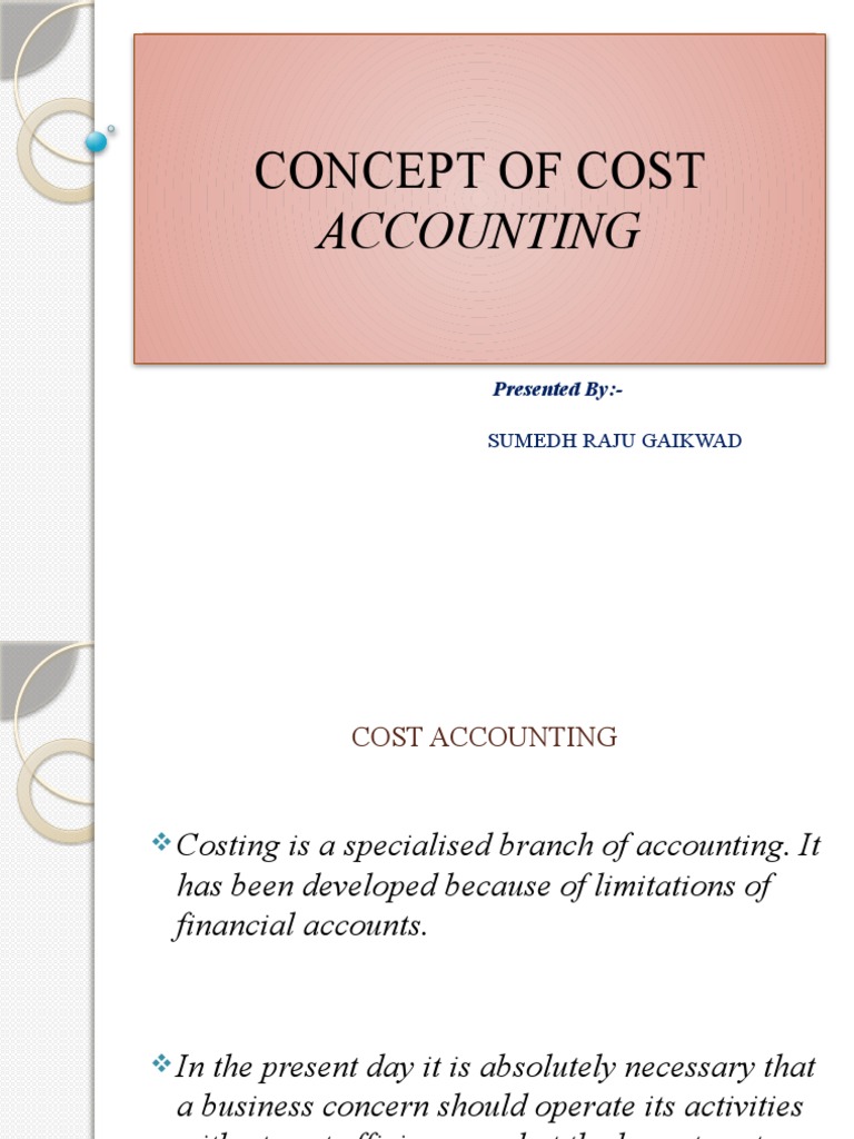 Cost Accounting PDF Cost Accounting Cost