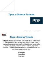 Aula 5 - Tipos e Gêneros Textuais