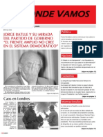Mensuario "A Donde Vamos", Agosto 2011