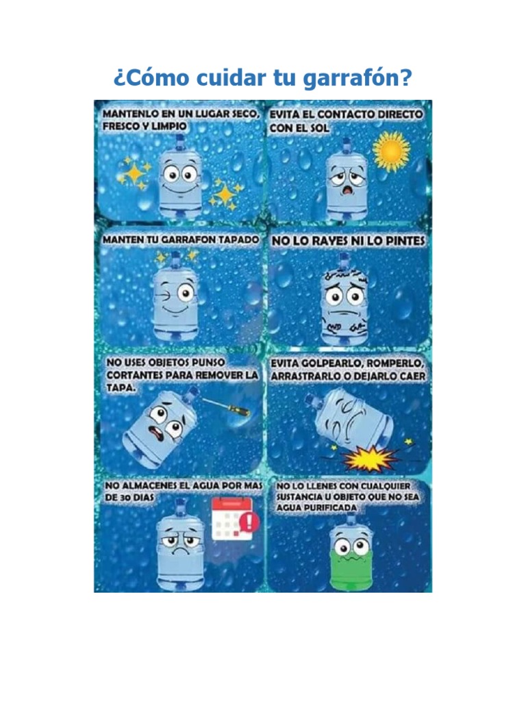 Cómo Cuidat Tu Garrafón | PDF