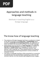 Approaches and Methods in Language Teaching