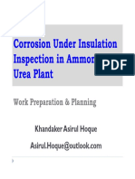 Corrosion Under Insulation Inspection in Ammonia Urea Plant