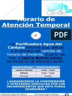 Horario Atención Temporal Invierno