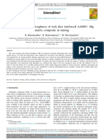 Analysis of Surface Roughness of Rock Dust Reinforced AA6061 - MG Matrix Composite in Turning