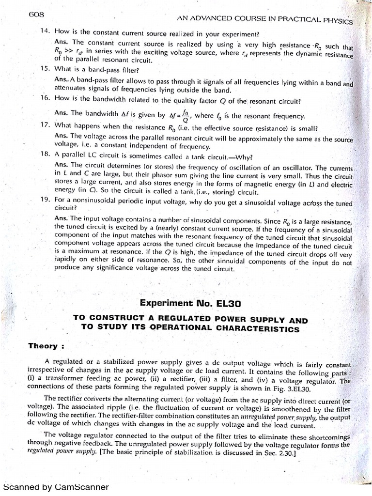 Regulated Power Supply PDF