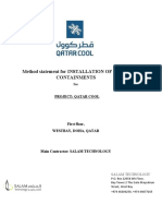 Installation of Cable Containments Index