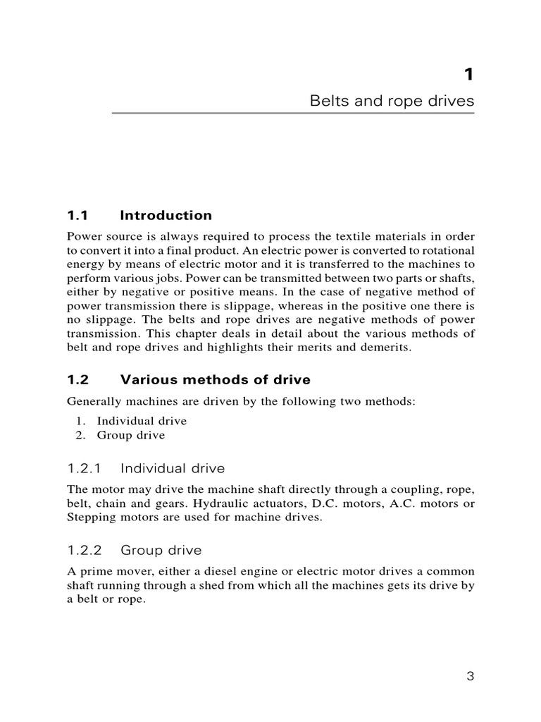 Belts and Rope Drives PDF Belt (Mechanical) Gear