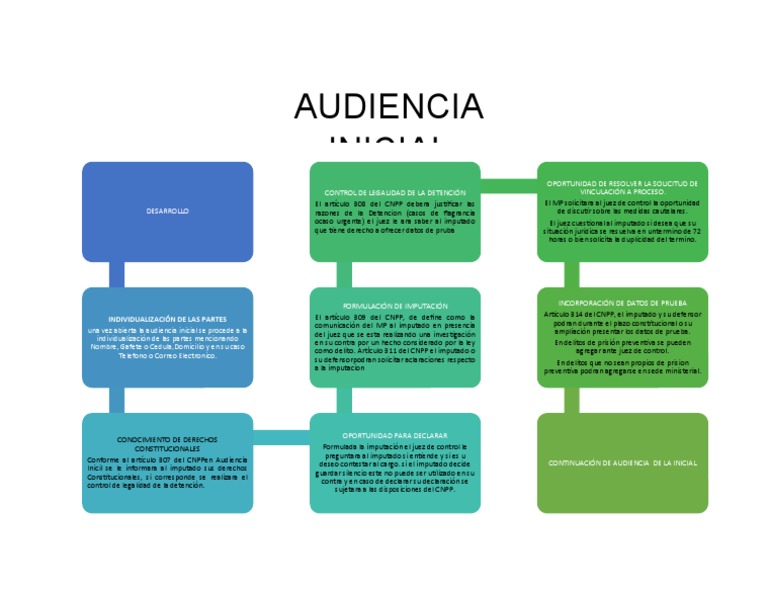 Etapas de la Audiencia Inicial Penal | PDF | Juez | Detención ...