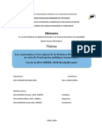 MEMOIRE - Les Contraintes Et Les Enjeux de La Decision D'investisement Au Sein de L'EPE - Cas de ORFEE - B 0