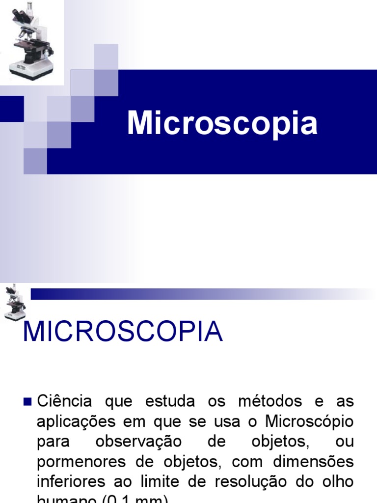 1 Microscopia 16 17 | PDF | Microscópio | Ótica