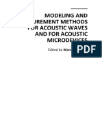 Modeling and Measurement Methods For Acoustic Waves and For Acoustic Microdevices - Marco G. Beghi