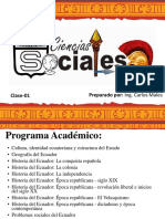 Clase - 01-Cultura, Identidad Ecuatoriana y Estructura Del Estado