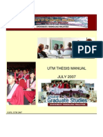 UTM Thesis Manual 2007