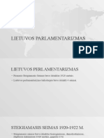 Lietuvos Parlamentarizmas