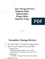 Secondary Storage Devices: A Guide to Magnetic Disks, Optical Disks, and Floppy Disks