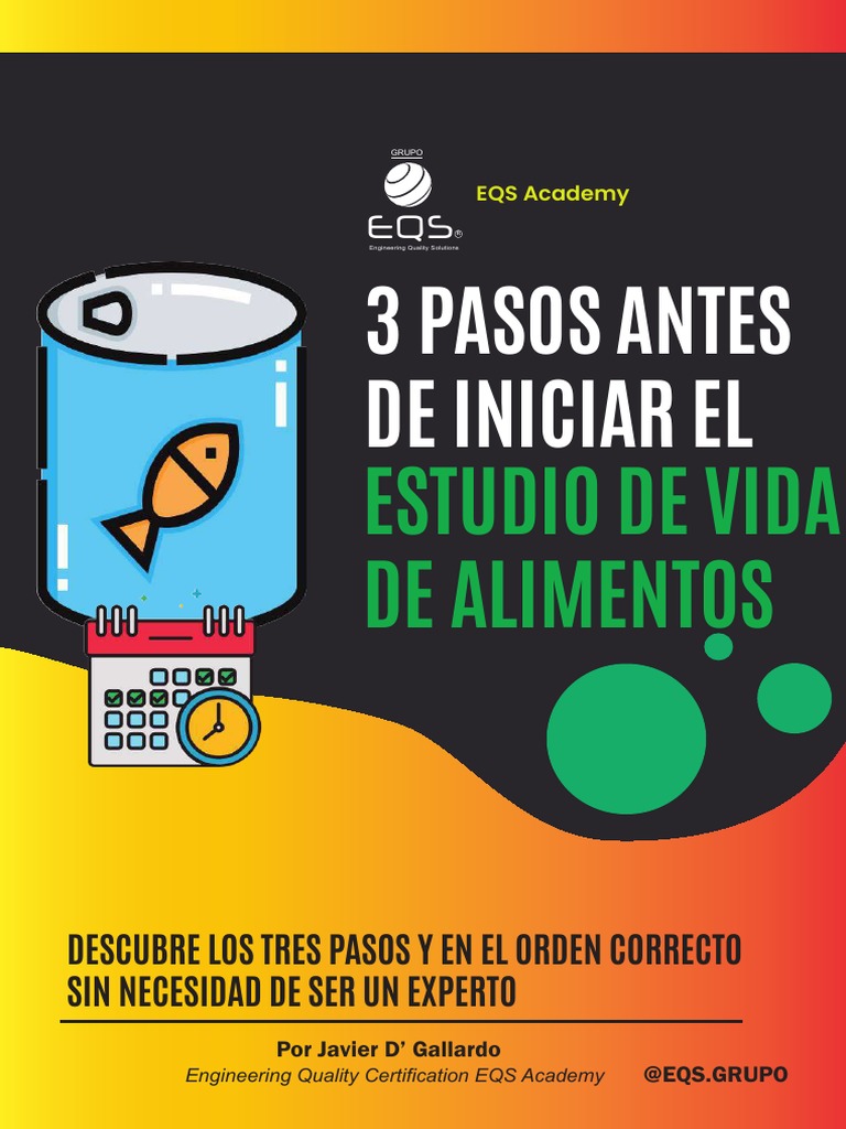 3 Pasos para Estudiar Vida Útil Alimentaria | PDF | Olor