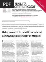 Measurement and Crisis Marconi