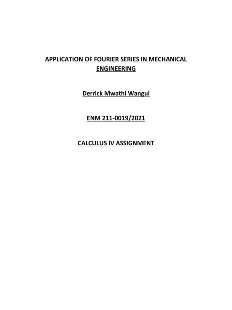 FOURIER SERIES ENGINEERING MATHEMATICS BY AMHARIC intelligence overview