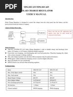 TPS-555 12V/TPS-555 24V Solar Charge Regulator User'S Manual