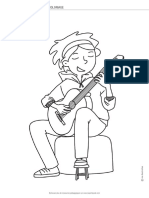 Laquintejuste Coloriage Guitare