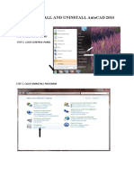 How To Install and Uninstall Autocad 2010