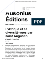 LEPELLEY, C. - L’Afrique et sa diversité vues par saint Augustin - Ausonius Éditions