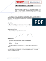 Segmentos y rectas: conceptos básicos de geometría plana