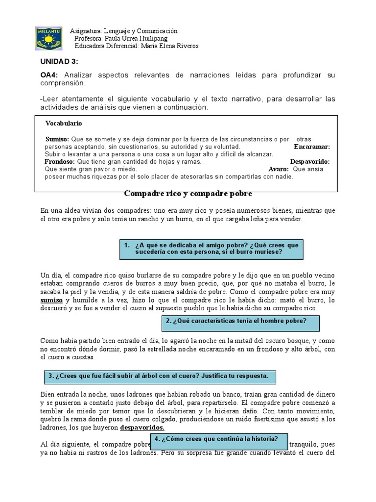 Compadre Rico y Compadre Pobre | PDF