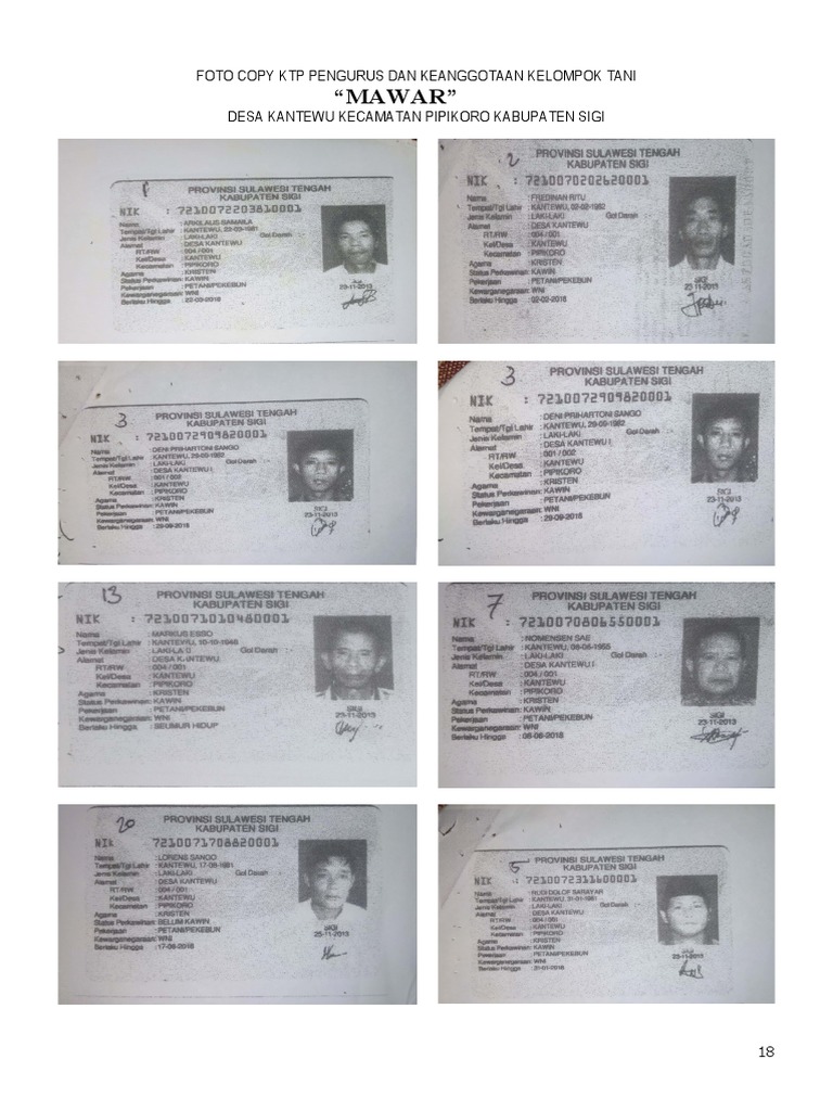Foto Copy KTP Pengurus Kelompok Tani | PDF